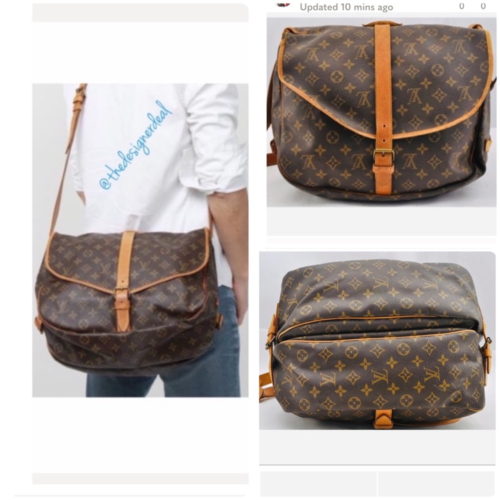 🔥🔥Auth Louis Vuitton Saumur 35 Crossbody Messager LV Unisex Bag